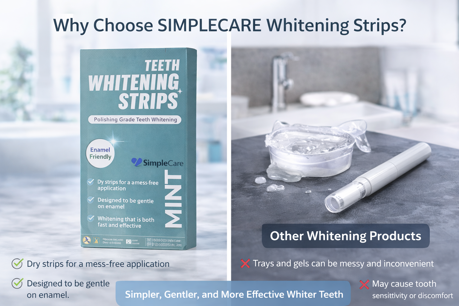 MINT TEETH WHITENING STRIPS